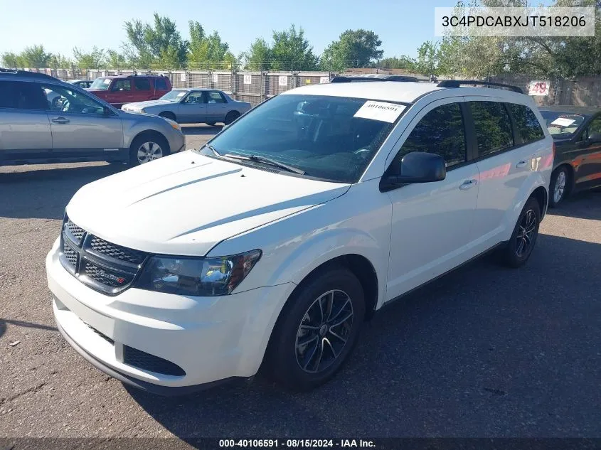 3C4PDCABXJT518206 2018 Dodge Journey Se