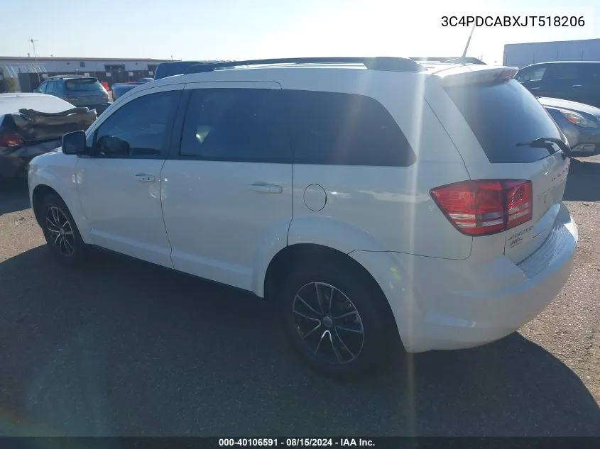 3C4PDCABXJT518206 2018 Dodge Journey Se