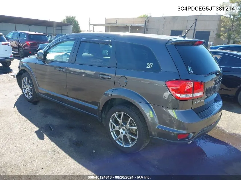 3C4PDCEG5JT381214 2018 Dodge Journey Gt