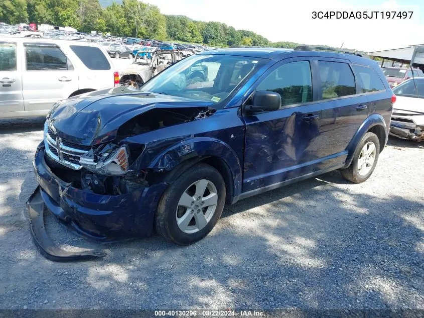 2018 Dodge Journey Se Awd VIN: 3C4PDDAG5JT197497 Lot: 40130296