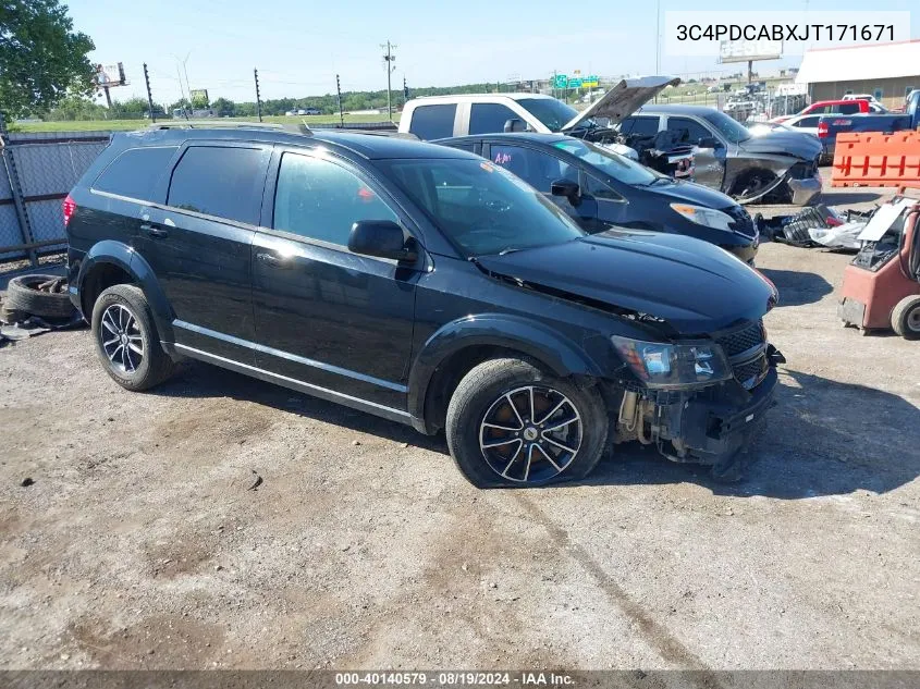 3C4PDCABXJT171671 2018 Dodge Journey Se