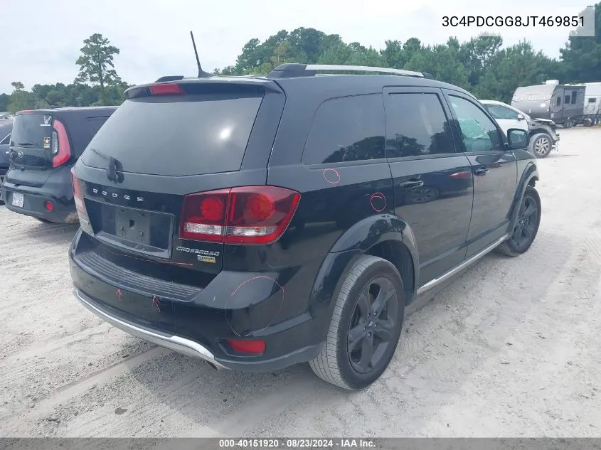 2018 Dodge Journey Crossroad VIN: 3C4PDCGG8JT469851 Lot: 40151920