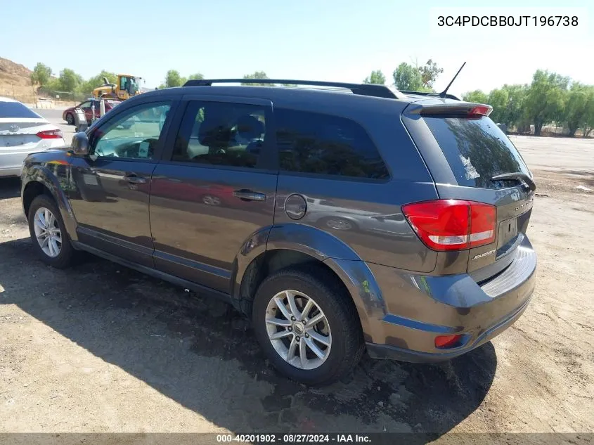 3C4PDCBB0JT196738 2018 Dodge Journey Sxt