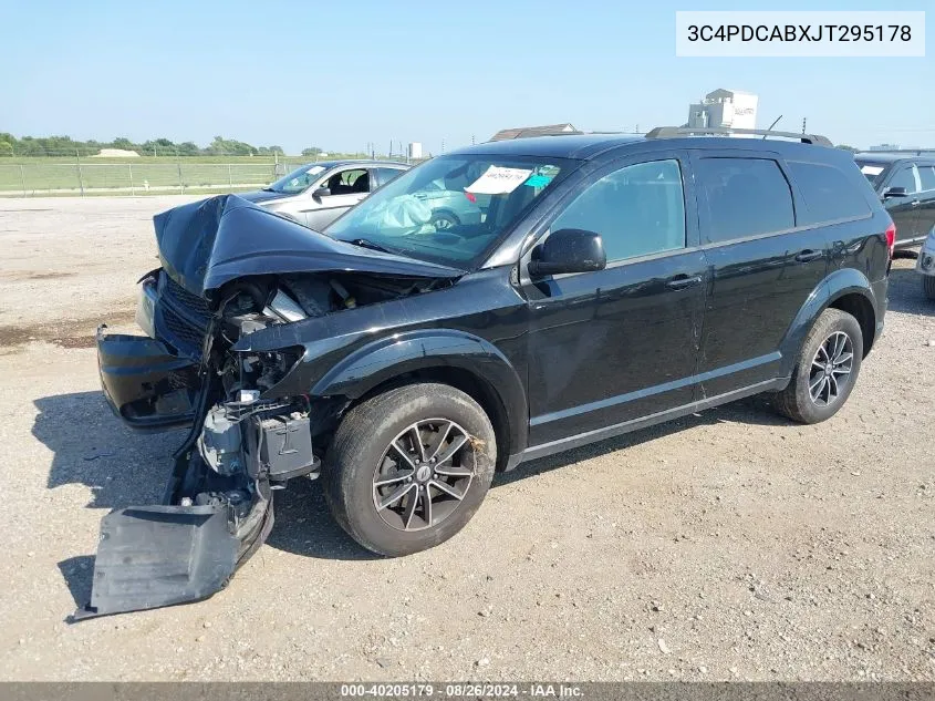 2018 Dodge Journey Se VIN: 3C4PDCABXJT295178 Lot: 40205179