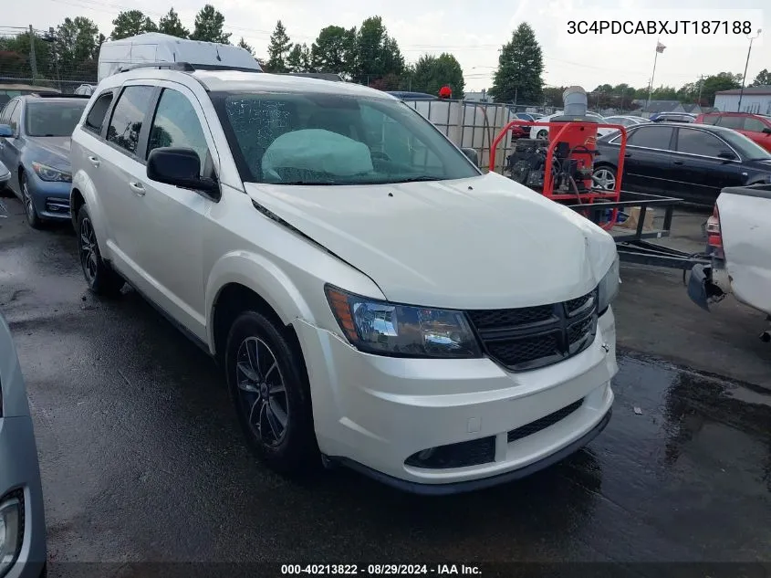 3C4PDCABXJT187188 2018 Dodge Journey Se