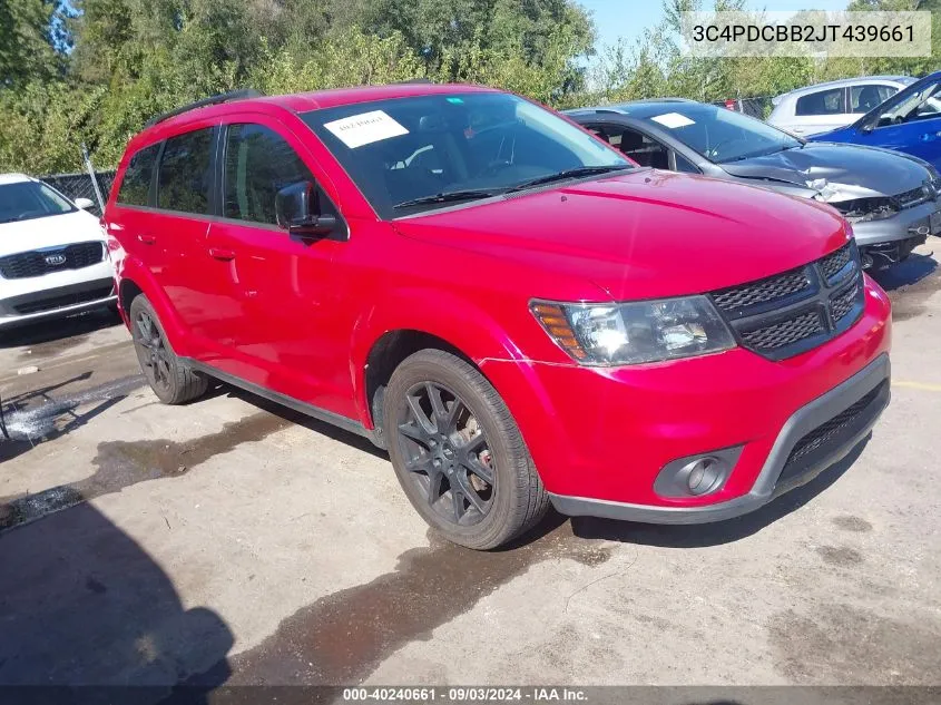 2018 Dodge Journey Sxt VIN: 3C4PDCBB2JT439661 Lot: 40240661