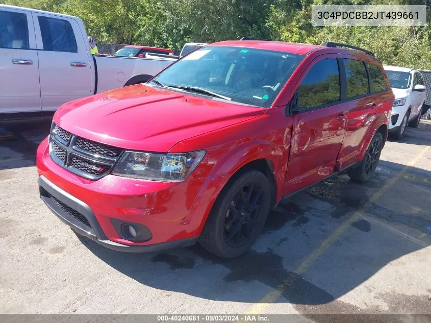 2018 Dodge Journey Sxt VIN: 3C4PDCBB2JT439661 Lot: 40240661