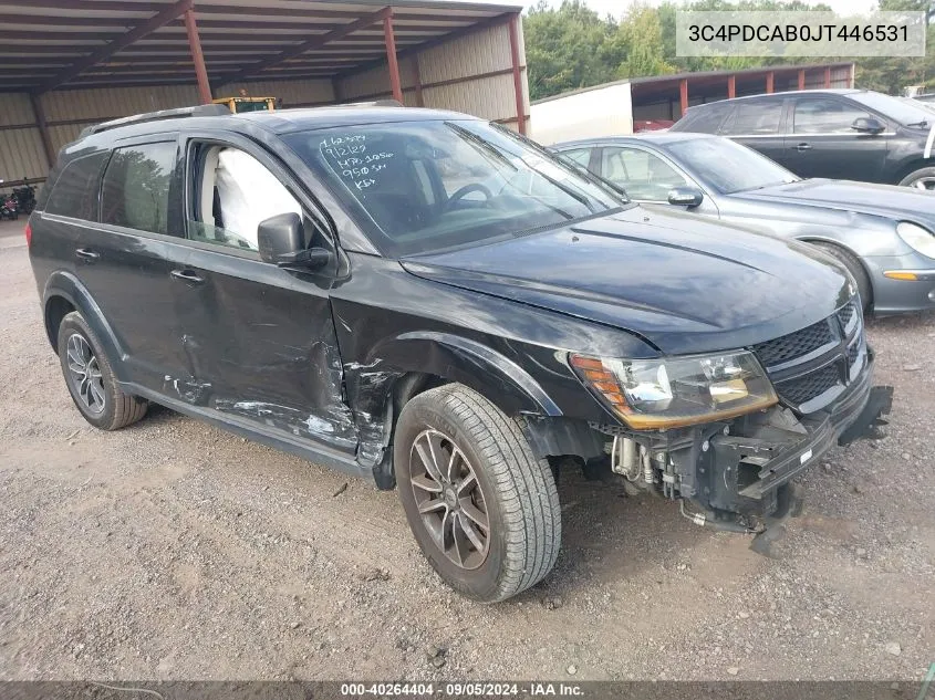 2018 Dodge Journey Se VIN: 3C4PDCAB0JT446531 Lot: 40264404