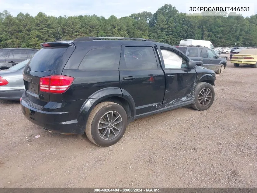 3C4PDCAB0JT446531 2018 Dodge Journey Se