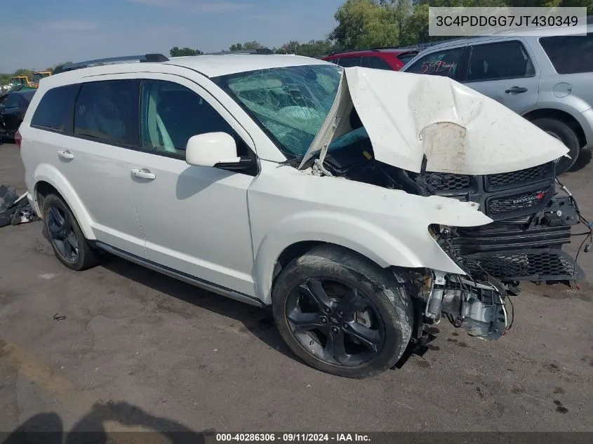 2018 Dodge Journey Crossroad Awd VIN: 3C4PDDGG7JT430349 Lot: 40286306