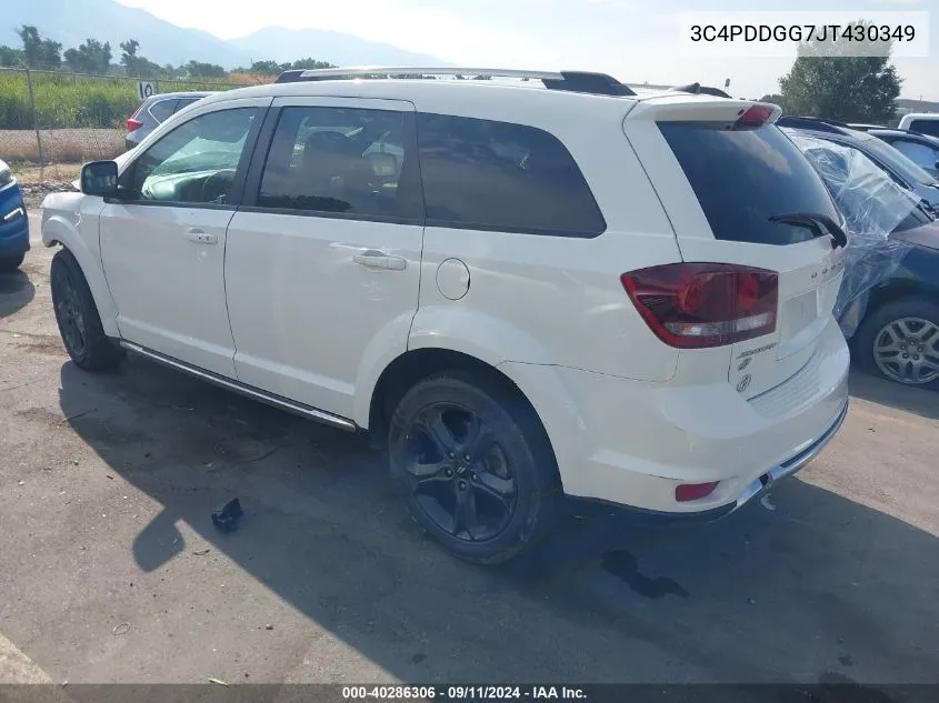 2018 Dodge Journey Crossroad Awd VIN: 3C4PDDGG7JT430349 Lot: 40286306