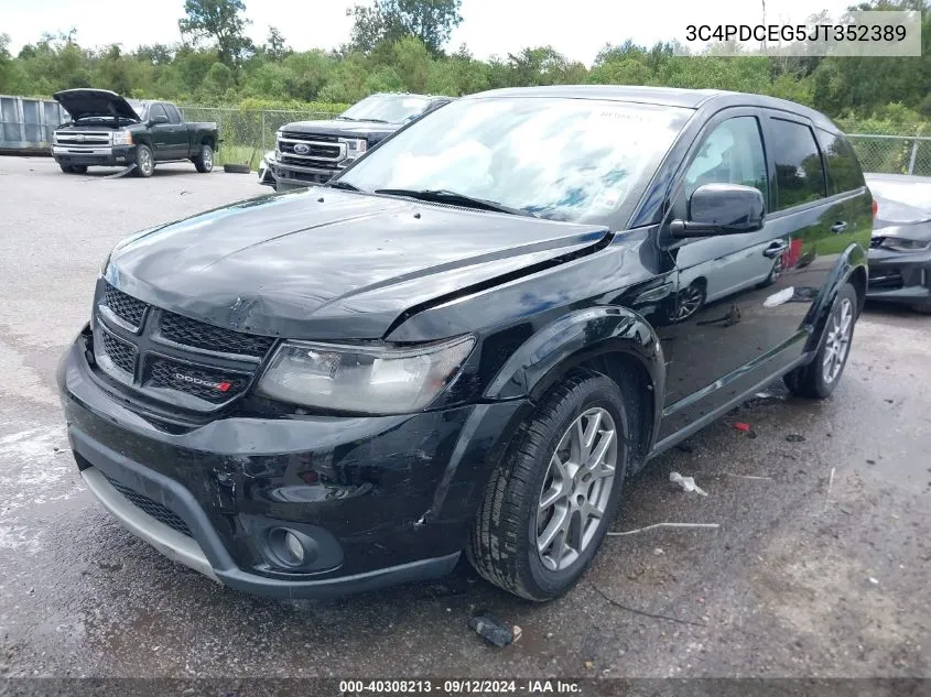 2018 Dodge Journey Gt VIN: 3C4PDCEG5JT352389 Lot: 40308213