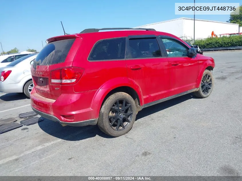 2018 Dodge Journey Gt VIN: 3C4PDCEG9JT448736 Lot: 40308857