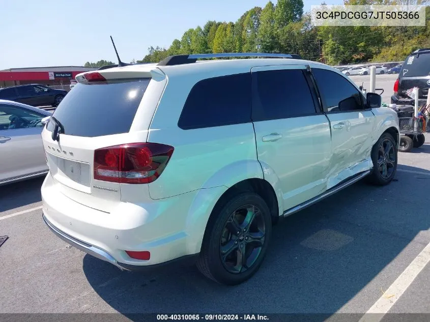 2018 Dodge Journey Crossroad VIN: 3C4PDCGG7JT505366 Lot: 40310065