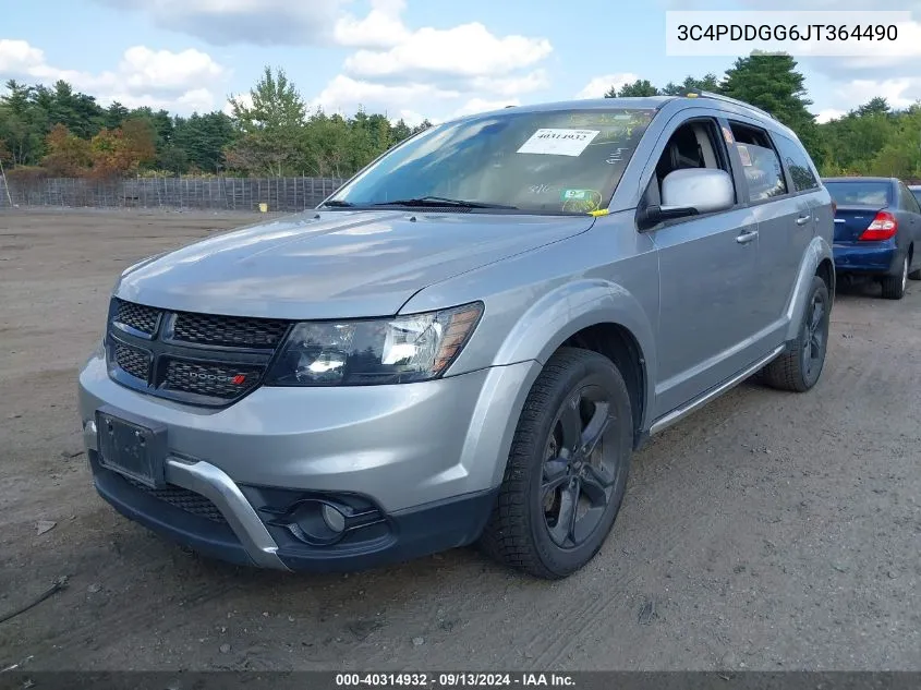 2018 Dodge Journey Crossroad Awd VIN: 3C4PDDGG6JT364490 Lot: 40314932