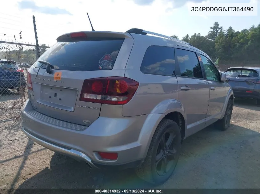 2018 Dodge Journey Crossroad Awd VIN: 3C4PDDGG6JT364490 Lot: 40314932