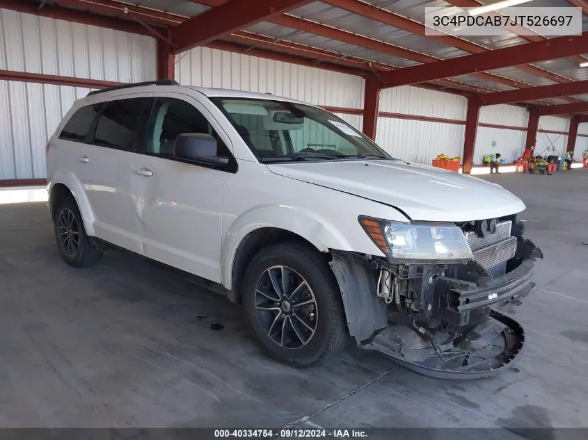 2018 Dodge Journey Se VIN: 3C4PDCAB7JT526697 Lot: 40334754