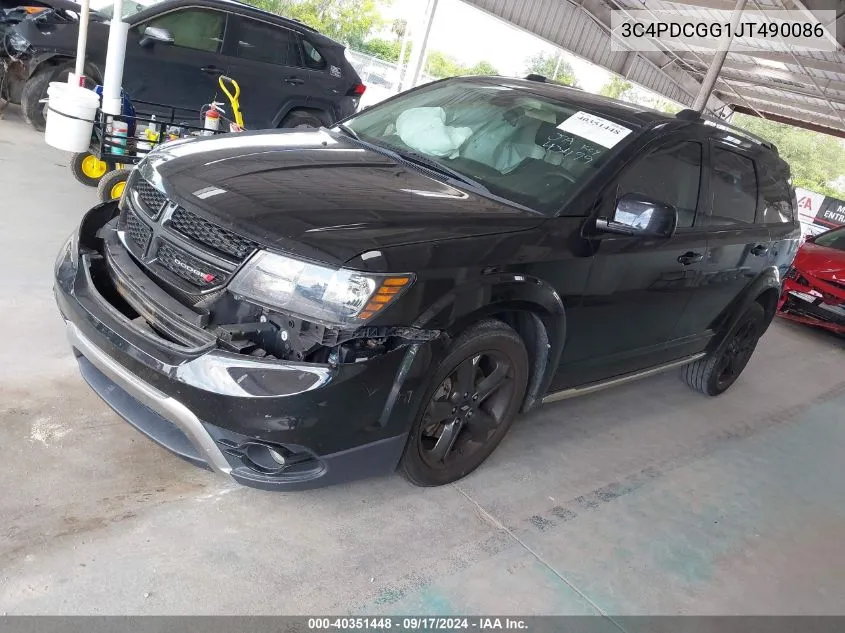 2018 Dodge Journey Crossroad VIN: 3C4PDCGG1JT490086 Lot: 40351448