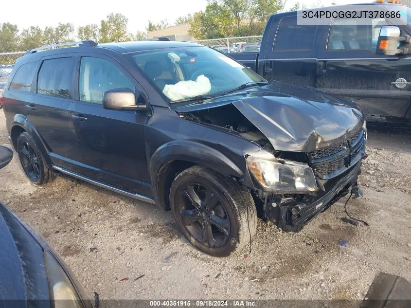 2018 Dodge Journey Crossroad VIN: 3C4PDCGG2JT378686 Lot: 40351915