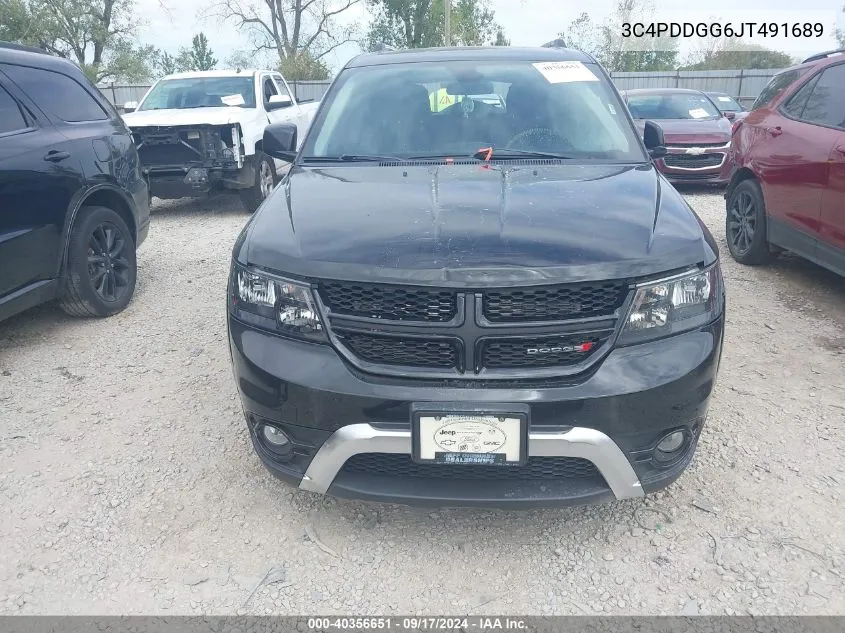 2018 Dodge Journey Crossroad Awd VIN: 3C4PDDGG6JT491689 Lot: 40356651