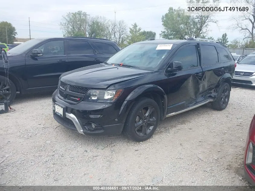 2018 Dodge Journey Crossroad Awd VIN: 3C4PDDGG6JT491689 Lot: 40356651