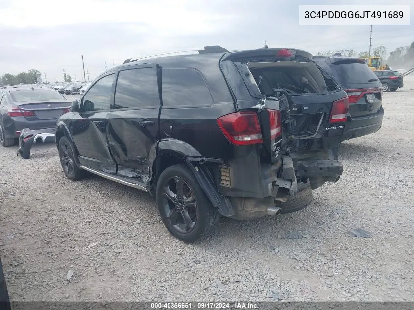 2018 Dodge Journey Crossroad Awd VIN: 3C4PDDGG6JT491689 Lot: 40356651