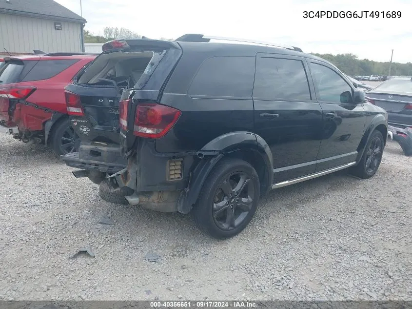 2018 Dodge Journey Crossroad Awd VIN: 3C4PDDGG6JT491689 Lot: 40356651