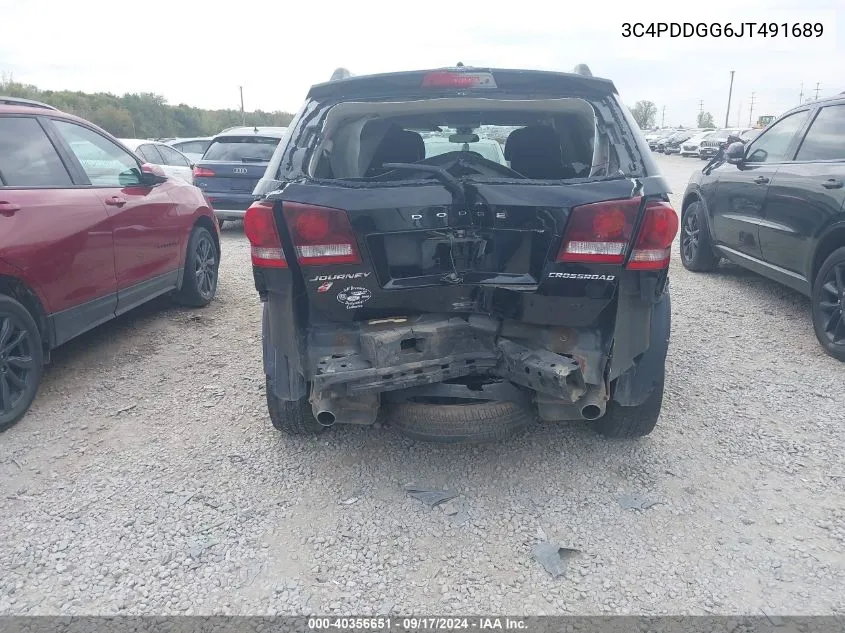 2018 Dodge Journey Crossroad Awd VIN: 3C4PDDGG6JT491689 Lot: 40356651