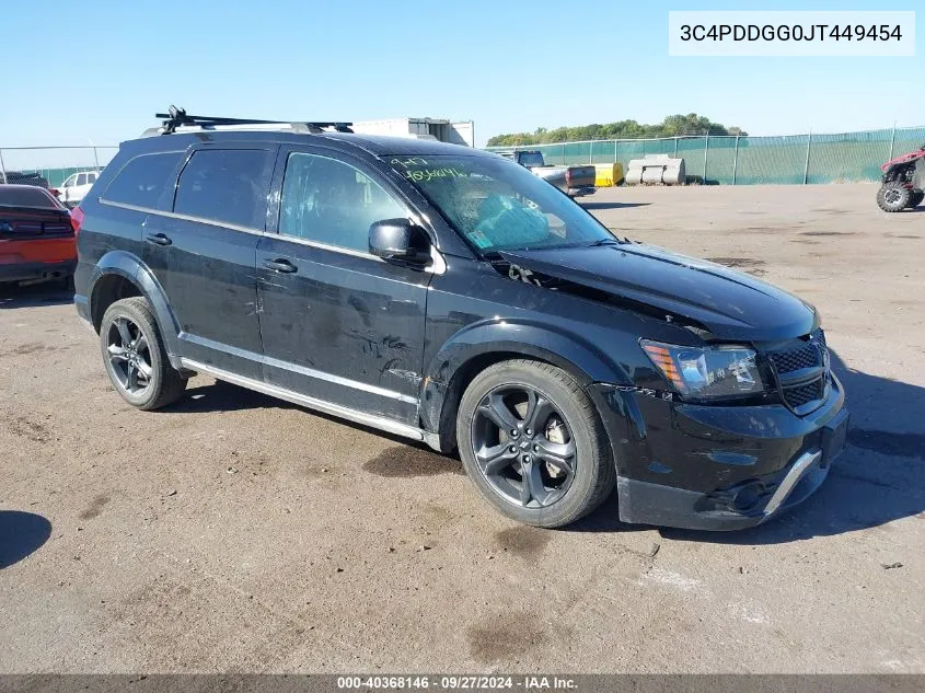 2018 Dodge Journey Crossroad Awd VIN: 3C4PDDGG0JT449454 Lot: 40368146