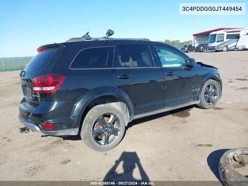 2018 Dodge Journey Crossroad Awd VIN: 3C4PDDGG0JT449454 Lot: 40368146