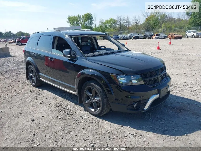 2018 Dodge Journey Crossroad Awd VIN: 3C4PDDGG8JT450495 Lot: 40381562