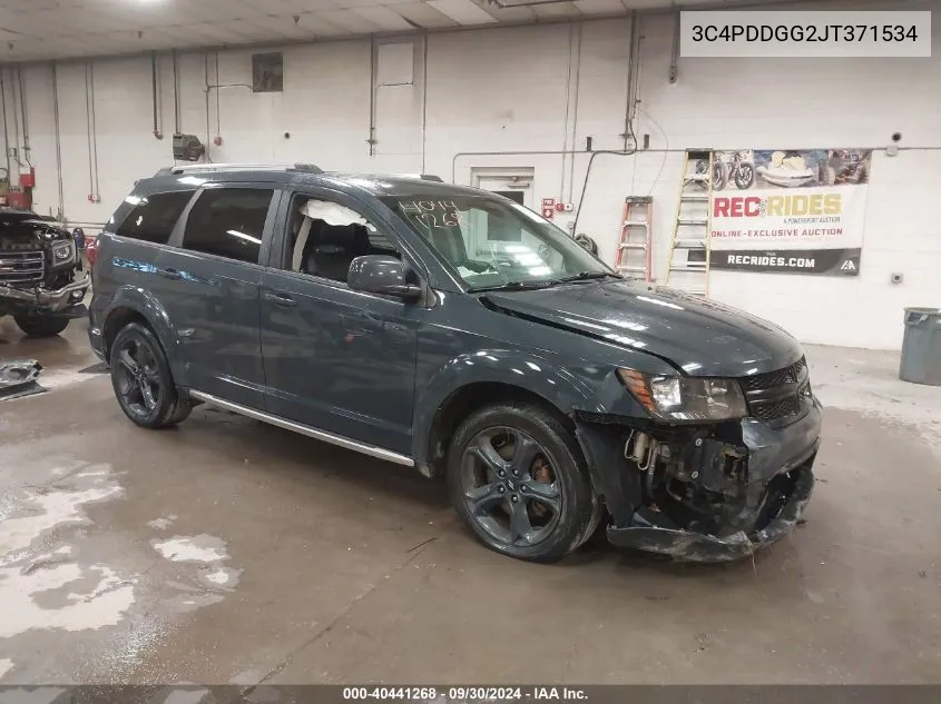 2018 Dodge Journey Crossroad Awd VIN: 3C4PDDGG2JT371534 Lot: 40441268