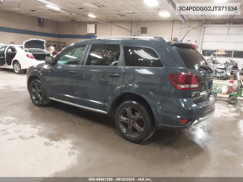 2018 Dodge Journey Crossroad Awd VIN: 3C4PDDGG2JT371534 Lot: 40441268