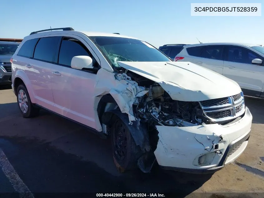 2018 Dodge Journey Sxt VIN: 3C4PDCBG5JT528359 Lot: 40442900