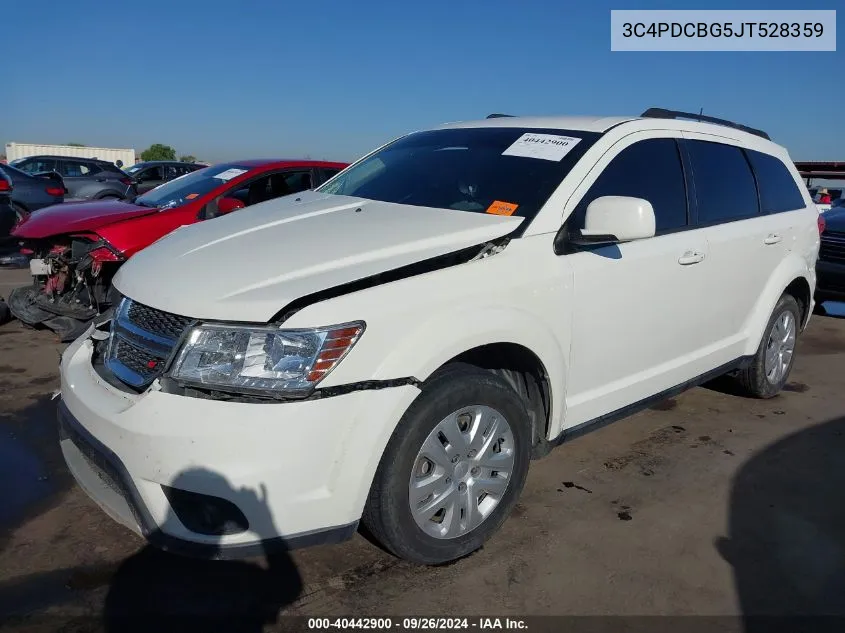 2018 Dodge Journey Sxt VIN: 3C4PDCBG5JT528359 Lot: 40442900