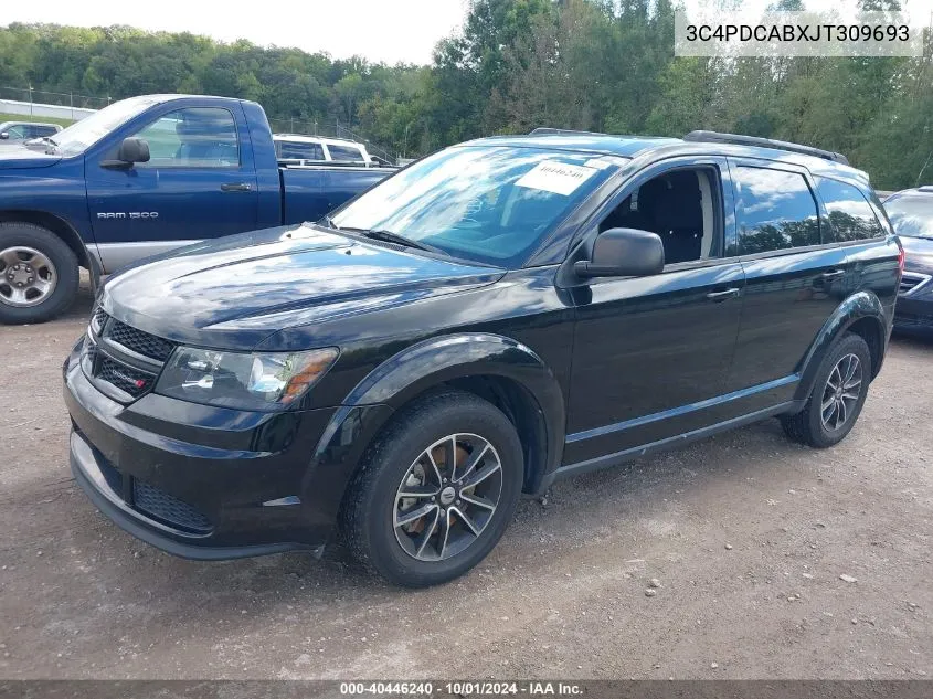 3C4PDCABXJT309693 2018 Dodge Journey Se