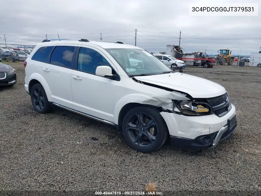 2018 Dodge Journey Crossroad VIN: 3C4PDCGG0JT379531 Lot: 40447515