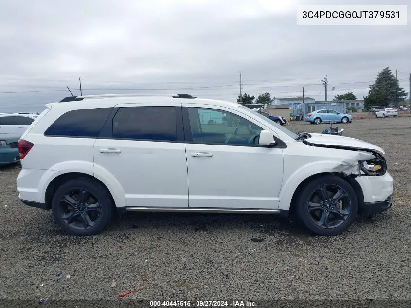 2018 Dodge Journey Crossroad VIN: 3C4PDCGG0JT379531 Lot: 40447515