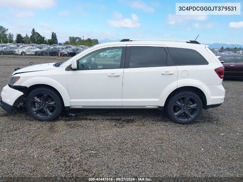 2018 Dodge Journey Crossroad VIN: 3C4PDCGG0JT379531 Lot: 40447515