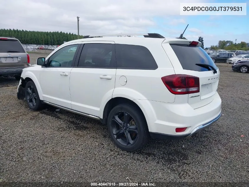 2018 Dodge Journey Crossroad VIN: 3C4PDCGG0JT379531 Lot: 40447515