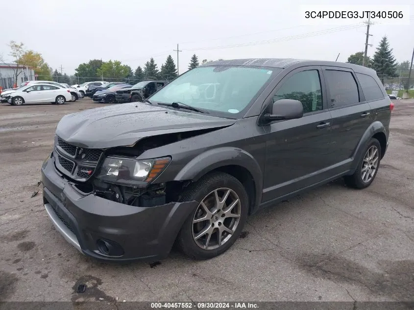 2018 Dodge Journey Gt VIN: 3C4PDDEG3JT340506 Lot: 40457552