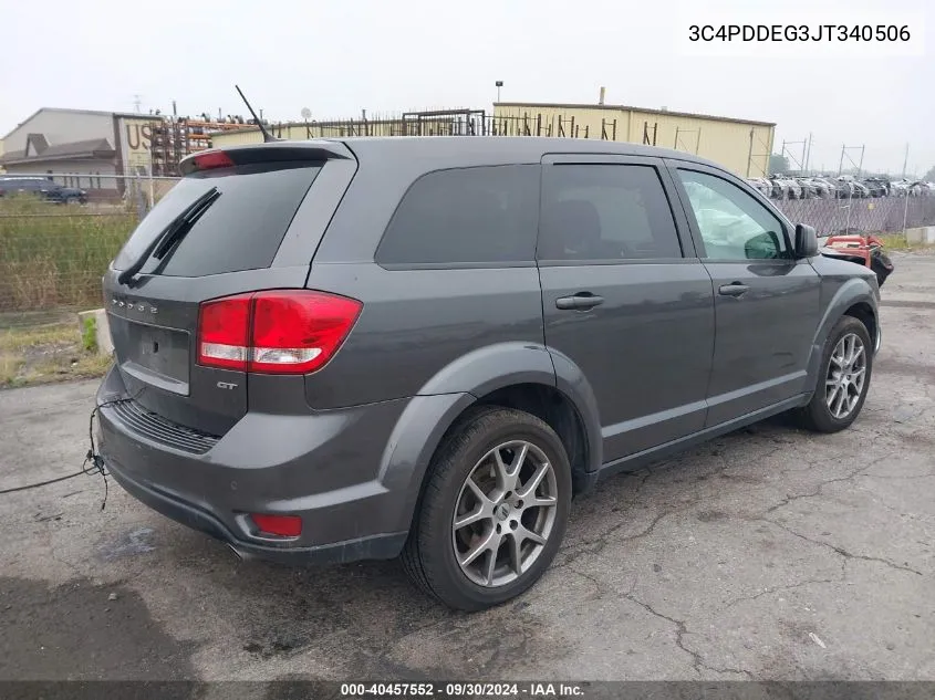 2018 Dodge Journey Gt VIN: 3C4PDDEG3JT340506 Lot: 40457552