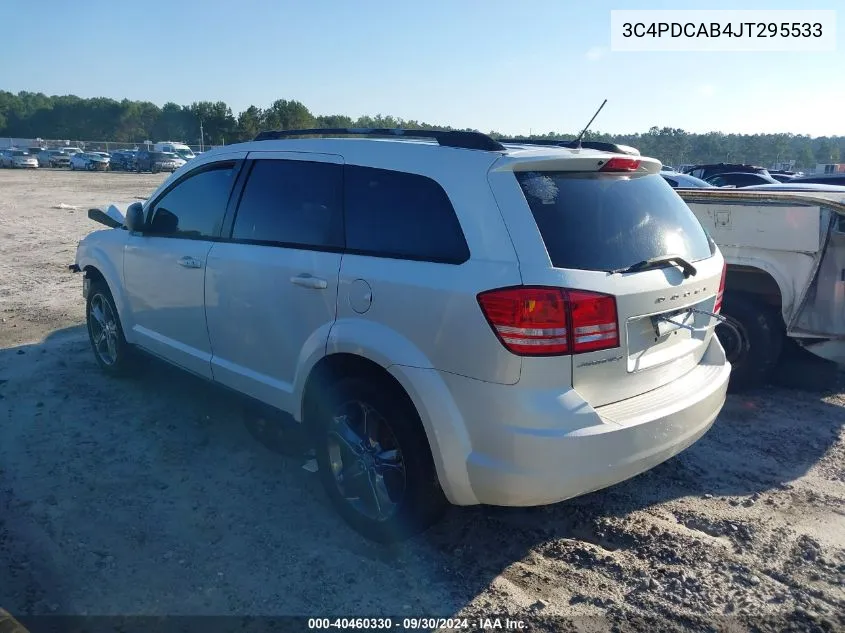 2018 Dodge Journey Se VIN: 3C4PDCAB4JT295533 Lot: 40460330