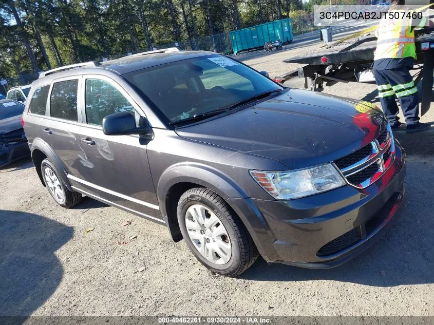 2018 Dodge Journey Se VIN: 3C4PDCAB2JT507460 Lot: 40462261