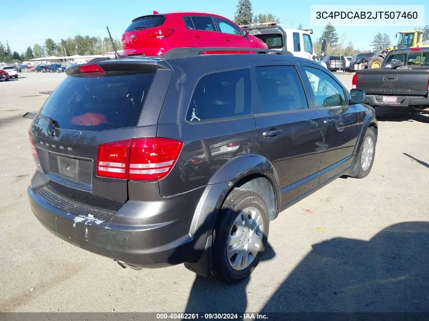 3C4PDCAB2JT507460 2018 Dodge Journey Se