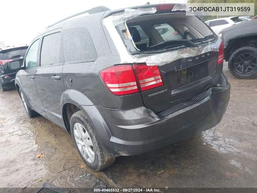 3C4PDCAB1JT319559 2018 Dodge Journey Se