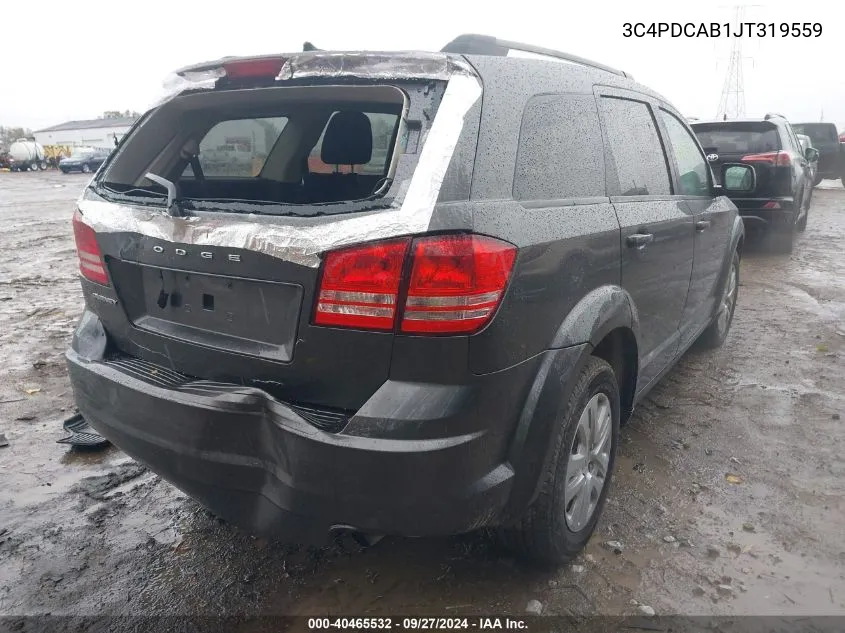 3C4PDCAB1JT319559 2018 Dodge Journey Se