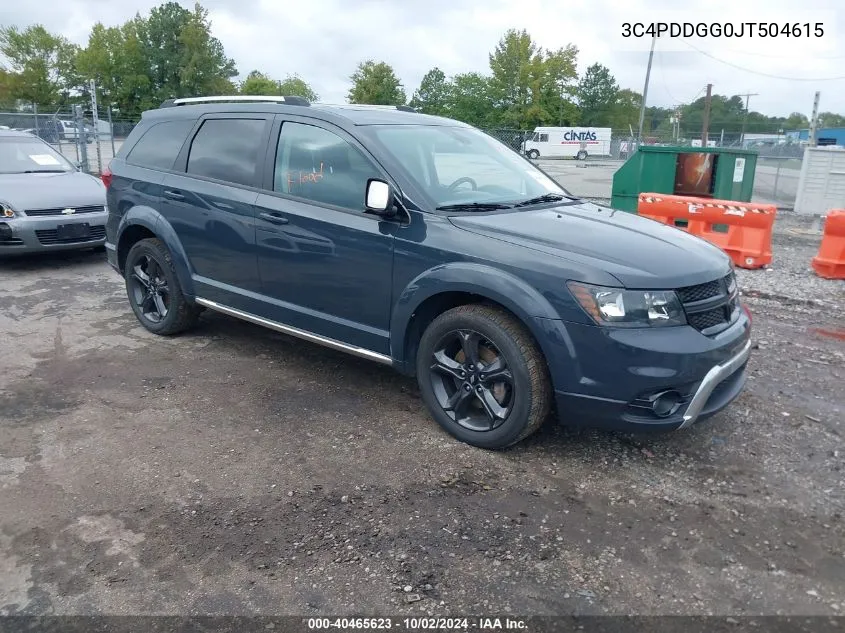 2018 Dodge Journey Crossroad Awd VIN: 3C4PDDGG0JT504615 Lot: 40465623