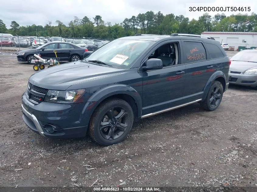 2018 Dodge Journey Crossroad Awd VIN: 3C4PDDGG0JT504615 Lot: 40465623