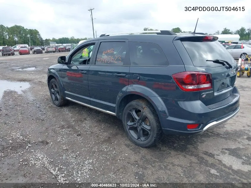 2018 Dodge Journey Crossroad Awd VIN: 3C4PDDGG0JT504615 Lot: 40465623